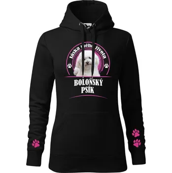 Dámská mikina STRIKER Dámská mikina Boloňský psík Barva: Černá, Velikost: S