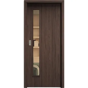 Interiérové dveře SAPELI ELEGANT PRAKTIK M60 - START - POSUVNÉ DVEŘE VČ. ZÁRUBNĚ - Ořech Průchozí šířka (cm): 120, Průchozí výška (cm): 210, Typ skla: Planibel bronz