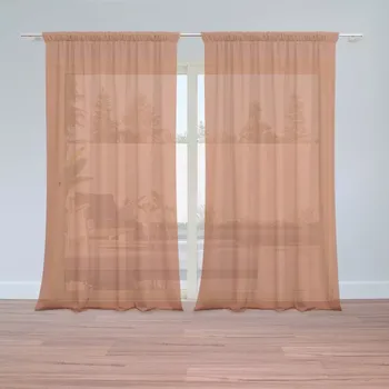 Záclona Záclony Cihlově oranžová: 2 ks - 150x250 cm - Sablio