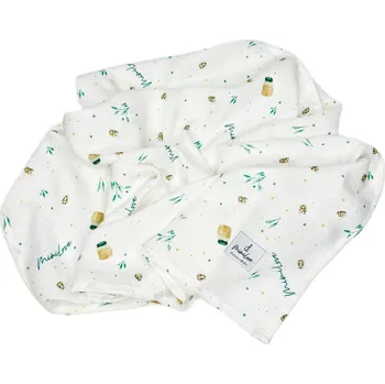 Dětská deka Mimilove Mušelínová plenka 75x75 cm Med