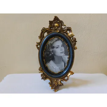 Rám na obraz RÁMEČEK NA FOTO I OBRÁZEK MODRO ZLATÝ ODSTÍN