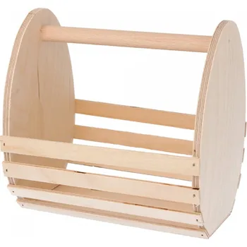 Velikonoční dekorace Dřevěná krabička, košík na VELIKONOČNÍ vajíčka 18x12 galanteriadrew