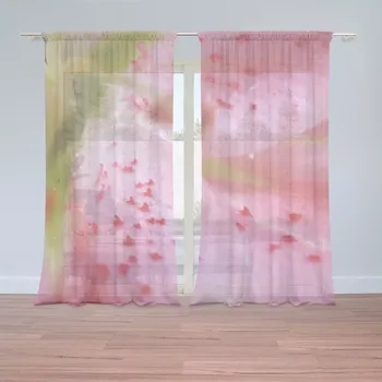 Záclona Záclony Květ tulipánu: 2 ks - 150x250 cm - Sablio