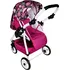 Kočárek pro panenku Jasmine Kids Sport 19 kočárek pro panenky růžový s květy