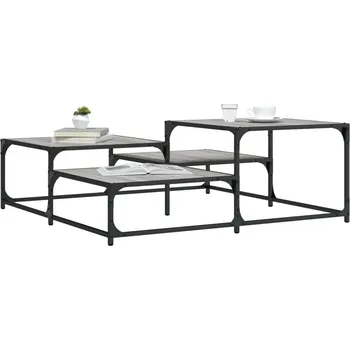 Nábytek vidaXL Konferenční stolek 107x107x40 cm kompozitní dřevo [837753] Barva: šedá sonoma