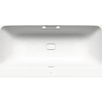 Vana Obdélníková vana KALDEWEI ASYMMETRIC DUO 744 s otvory na madla 100 x 190 cm alpská bílá protiskluzný povrch lesklá 274410210001