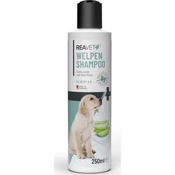 Kosmetika pro psa REAVET Extra jemný šampon s aloe vera pro štěňata (250 ml)