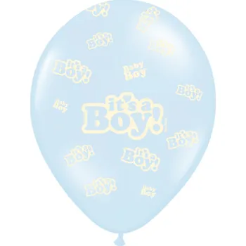 Balónek PartyDeco Balonek latex mimi It’s a Boy modrý 30 cm, 1 ks