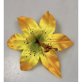 umělá květina Květ lilie 12 cm žlutá