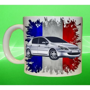 hrnek Peugeot 307 75ml (hrneček s autem )