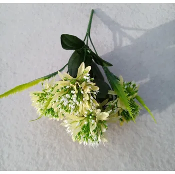 umělá květina Kytice chryzantéma 30 cm, žlutá