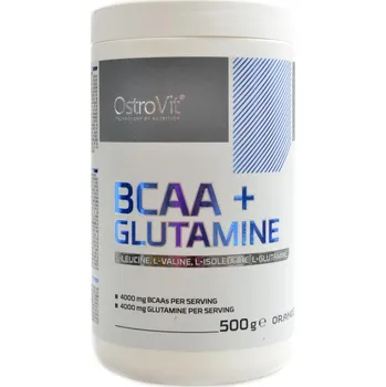 Aminokyselina Ostrovit BCAA + glutamine 500 g - pomeranč