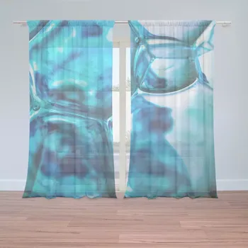 Záclona Záclony Modré bubliny: 2 ks - 150x250 cm - Sablio