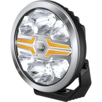 Přídavný světlomet Reflektor Hella ValueFit Chrome Blade 17,78cm s oranžovou/bílou pozičkou, REF. 25, 22W, ECE, IP69k, 12-24V