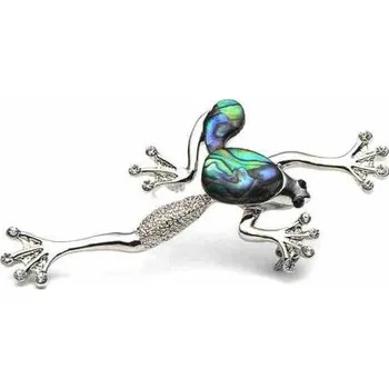 Brož Brož opálová žabka, žába z mušle Opálová