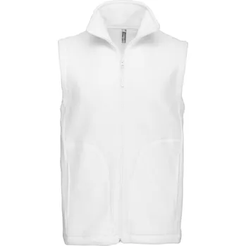 Pánská vesta Kariban 20.K913 LUCA Pánská fleecová vesta Bílá - 3XL