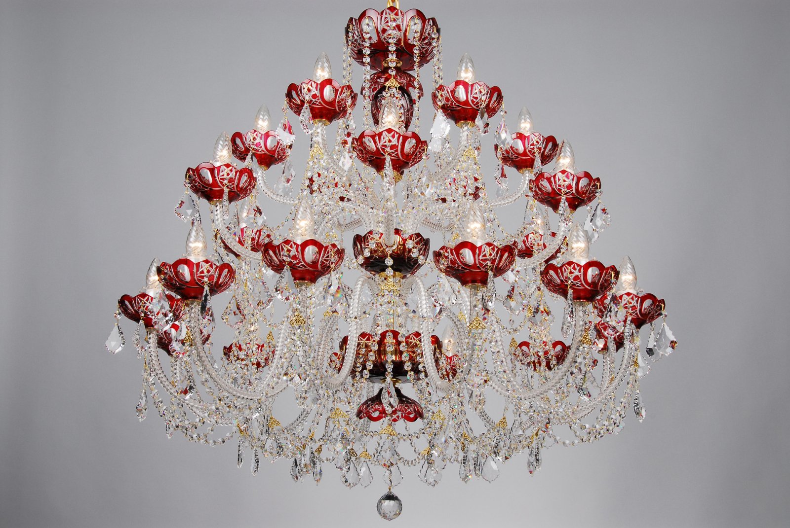 LUCKY GLASS Lustr CH-24 Galaxy-red SP