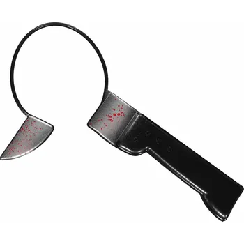 Karnevalový doplněk Amscan / Reithmüller Čelenka s krvavým nožem v hlavě