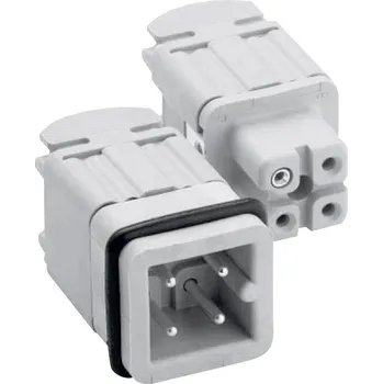 Konektor Amphenol C146 10A003 002 4-1 vložka pinového konektoru Heavy|mate® C146 Počet kontaktů 3 plus PE 1 ks