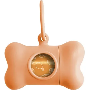 Vodítko pro psa Zásobník na kapsy pro psí exkrementy United Pets Bon Ton Provenzal Oranžová (8 x 4,2 x 5 cm)
