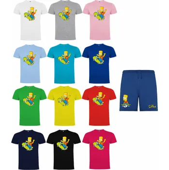 Letní set Bart Simpsons Skate Barva: Tyrkys, Velikost: S