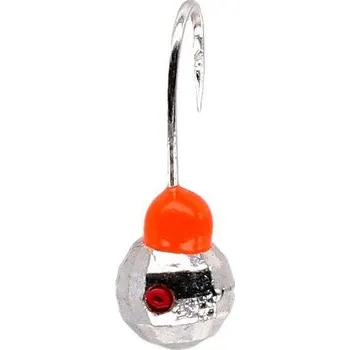 Wolframová marmyška kulatá fazetovaná stříbrná 08