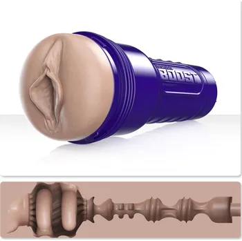 Fleshlight Boost Bang - realistická vagína masturbátor (naturální)