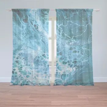 Záclona Záclony Magická modrá: 2 ks - 150x250 cm - Sablio