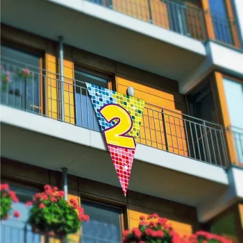 Folat Vlajka číslo 2 barevná velká, 90 x 150 cm