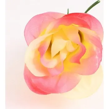 umělá květina Růže poupě 7 cm, krémovo-růžové