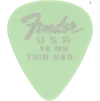 Trsátko Fender Dura-Tone Delrin Picks, 351 Shape - trsátka (více variant) Fender Dura-Tone Delrin Picks, 351 Shape: Surf Green / Thin Medium