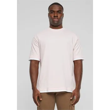 Pánské tričko DEF Visible Layer T-Shirt - pink/white S