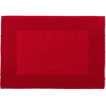 prostírání SCANquilt prostírání DUET 2 ks světle červená prostírání cca 30 x 45 cm