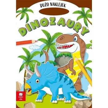 Set školních potřeb Teczka dinozaury z podwójnymi naklejkami