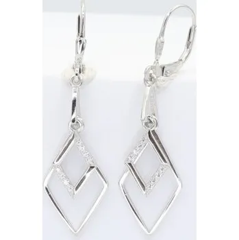 Náušnice Stříbrné náušnice s klasickým zapínáním