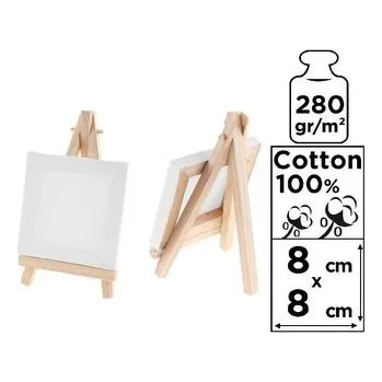 Set školních potřeb Podobrazie mini 8x8cm 280G/m2 + sztaluga