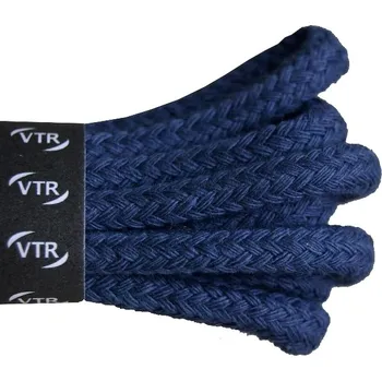 Tkaničky do bot Bavlněné kulaté tkaničky silné modré, délka 100 cm