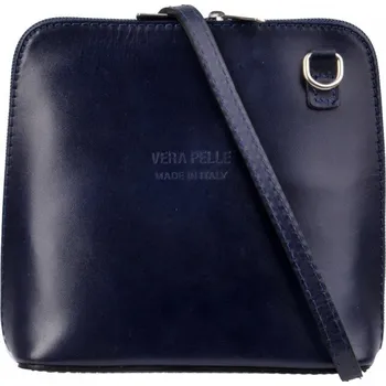 Kabelka Giglio leather malá dámská kožená kabelka 133 tmavě modrá