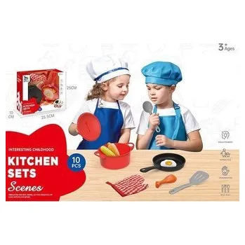 Dětská kuchyňka Zestaw naczyń 10el