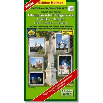 Doktor Barthel Karte Ökumenischer Pilgerweg Görlitz-Vacha. Tl.1