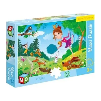 Puzzle Maxi Puzzle 12 Pieski