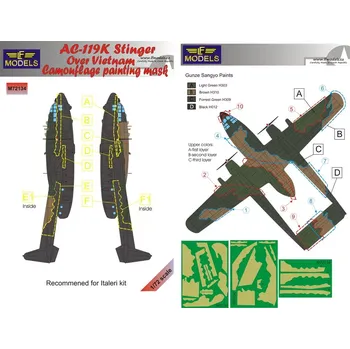 Plastikový model LF model 1/72 Mask AC-119K Stinger o.Vietnam Camouflage p.