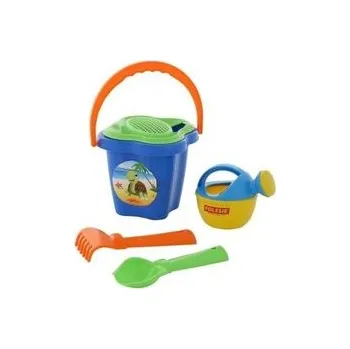 Hračka na písek Sada na písek č. 237: Kbelíček střední - tvar květ: Sí /+1