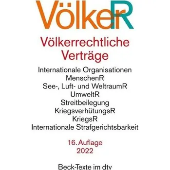 Völkerrechtliche Verträge - Dörr, Oliver [DE] (2022, Brožovaná, dtv Verlagsgesellschaft)