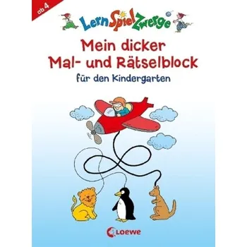 První čtění Mein dicker Mal- und Rätselblock für den Kindergarten - Penner, Angelika