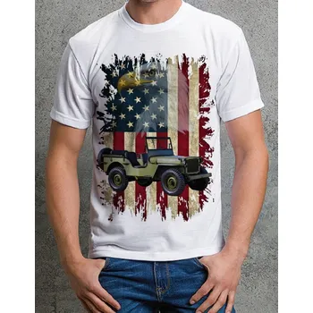 Pánské tričko tričko Jeep Willys MB 1943 152 (vojenské tričko )