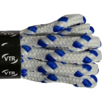 Tkaničky do bot RUNNING LACES uzlíkové tkaničky bílomodré, délka 140 cm