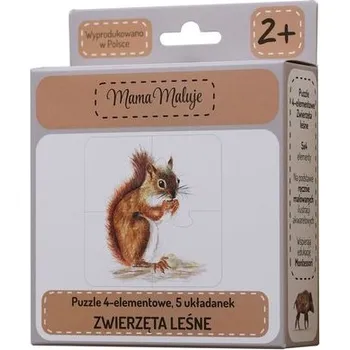 Puzzle Puzzle 4-elementowe Zwierzęta leśne