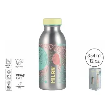 Set školních potřeb Butelka termiczna 354ml Silver Żółta MILAN