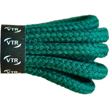 Tkaničky do bot Bavlněné kulaté tkaničky silné tmavě zelené, délka 100 cm